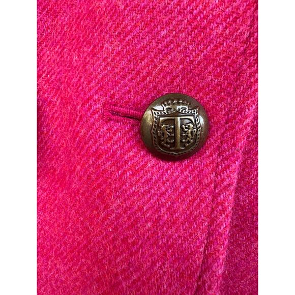 Talbot's Hot Pink 2P Aberdeen Wool Blazer Coat Jacket Lined Classy Office Work - Picture 4 of 9